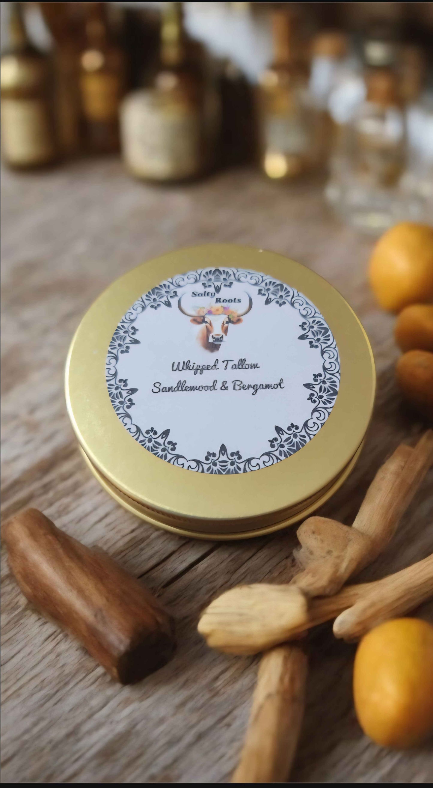 Sandlewood Bergamot Whipped Tallow Cream