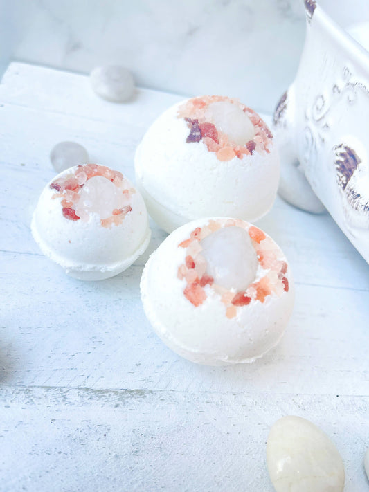 Quartz & Pink Himalayan Salt Bath Bomb