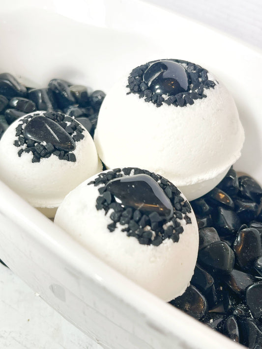 Obsidian & Black Lava Salt Bath Bomb