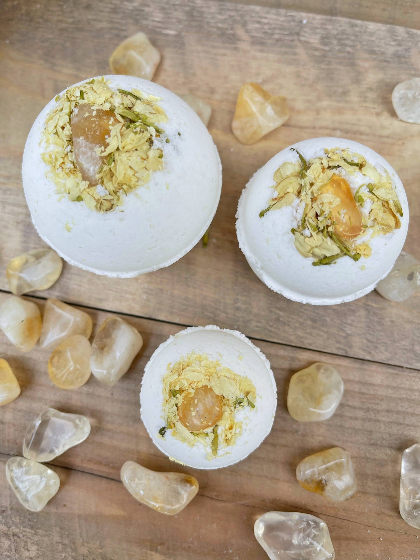 Citrine & Jasmine Bath Bombs
