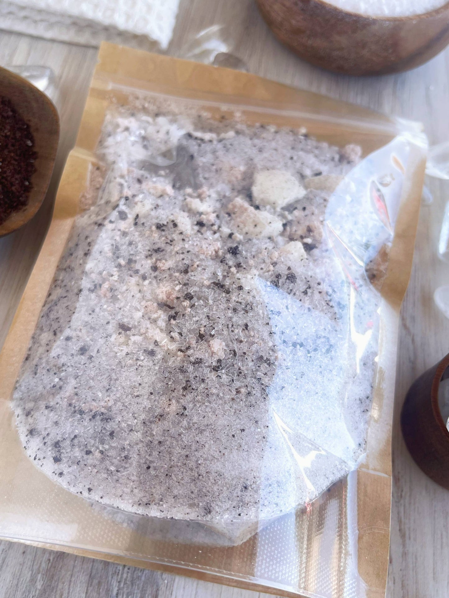 Crystal Quartz & Coffee Crumbled Bath Bomb Bath Soak