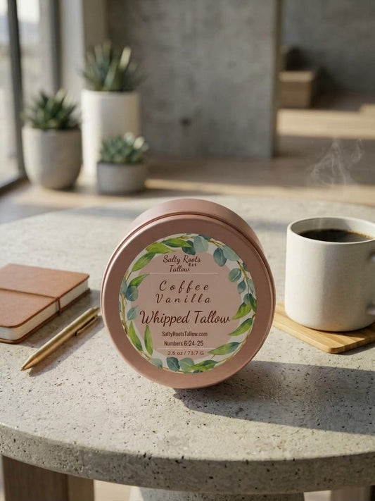Coffee Vanilla Whipped Tallow Cream